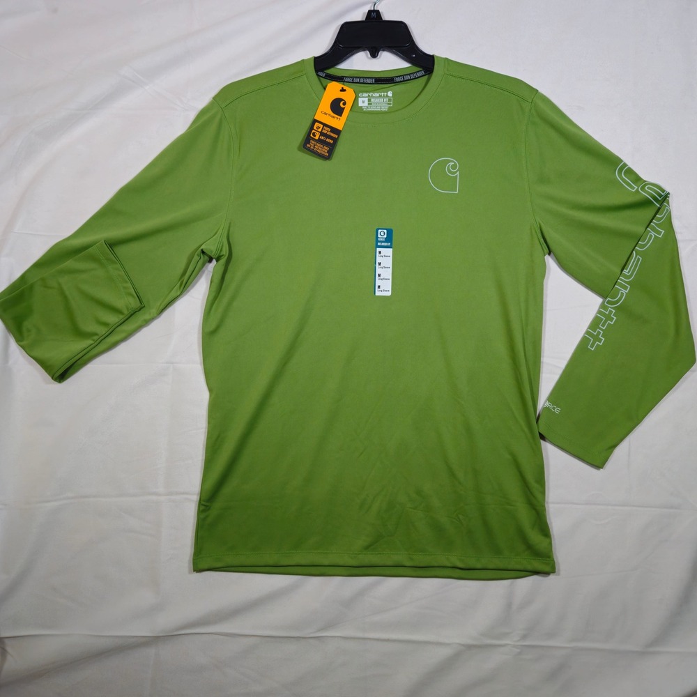 Carhartt Force Sun Defender Lightweight Long Sleeve Logo Graphic T-Shirt Men's M